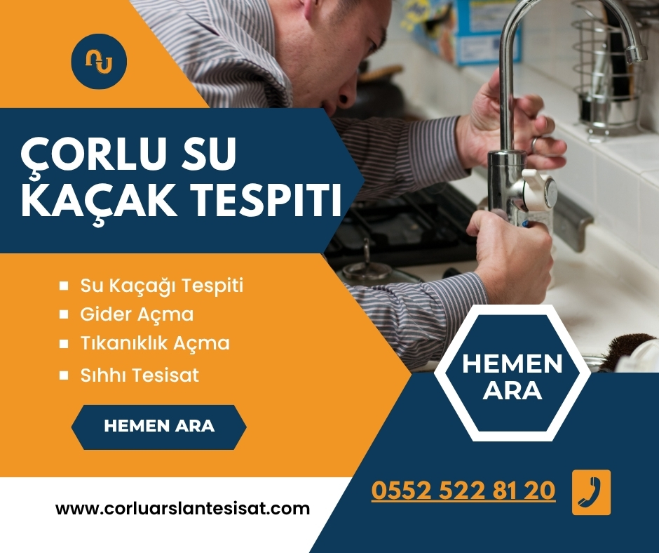 Çorlu su kaçak tespiti
