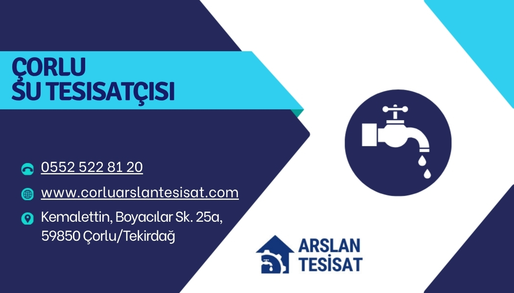 Çorlu su tesisatçısı hizmetleri